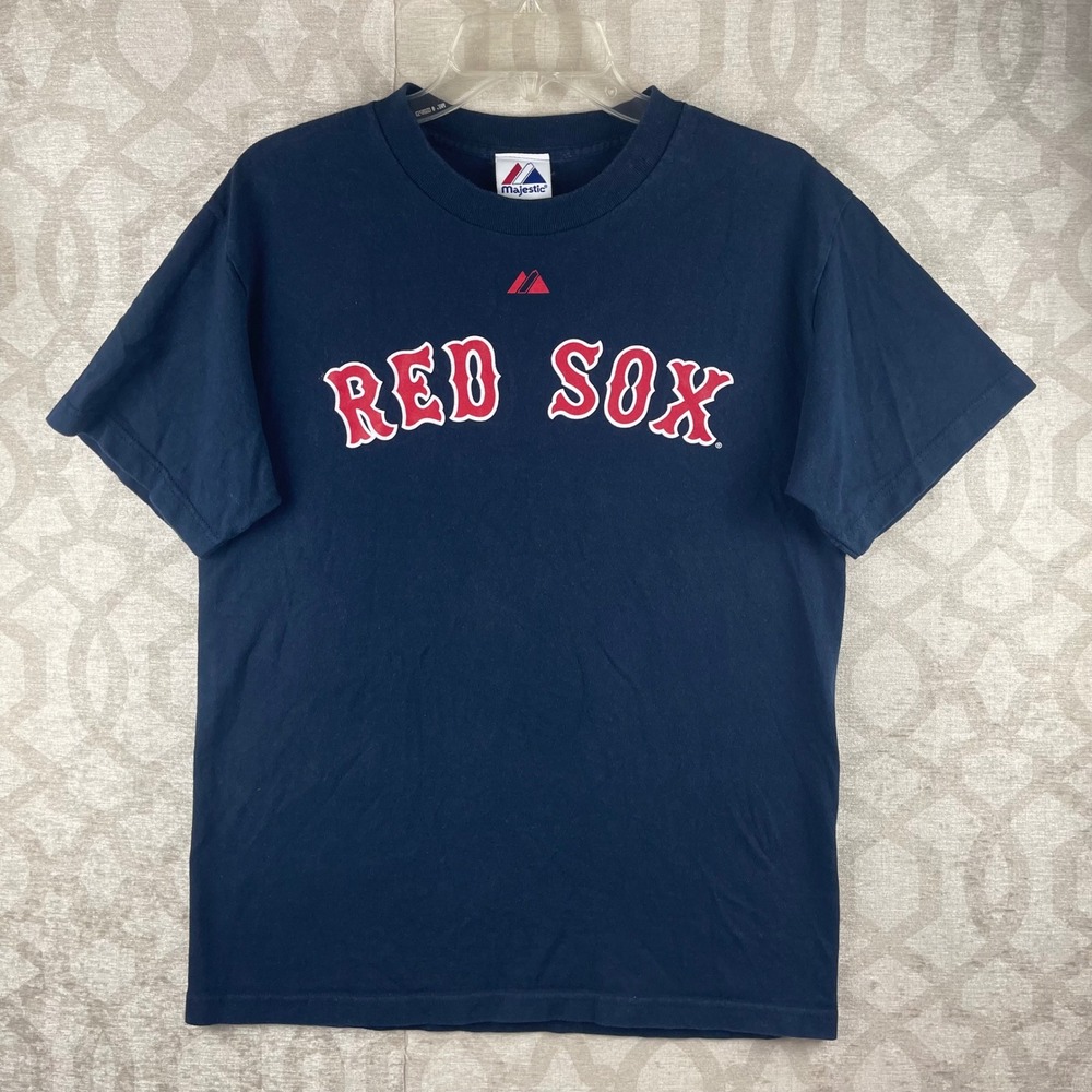Majestic Boston Red Sox Jason Varitek 33 Mens Medium Navy Blue MLB T-Shirt
